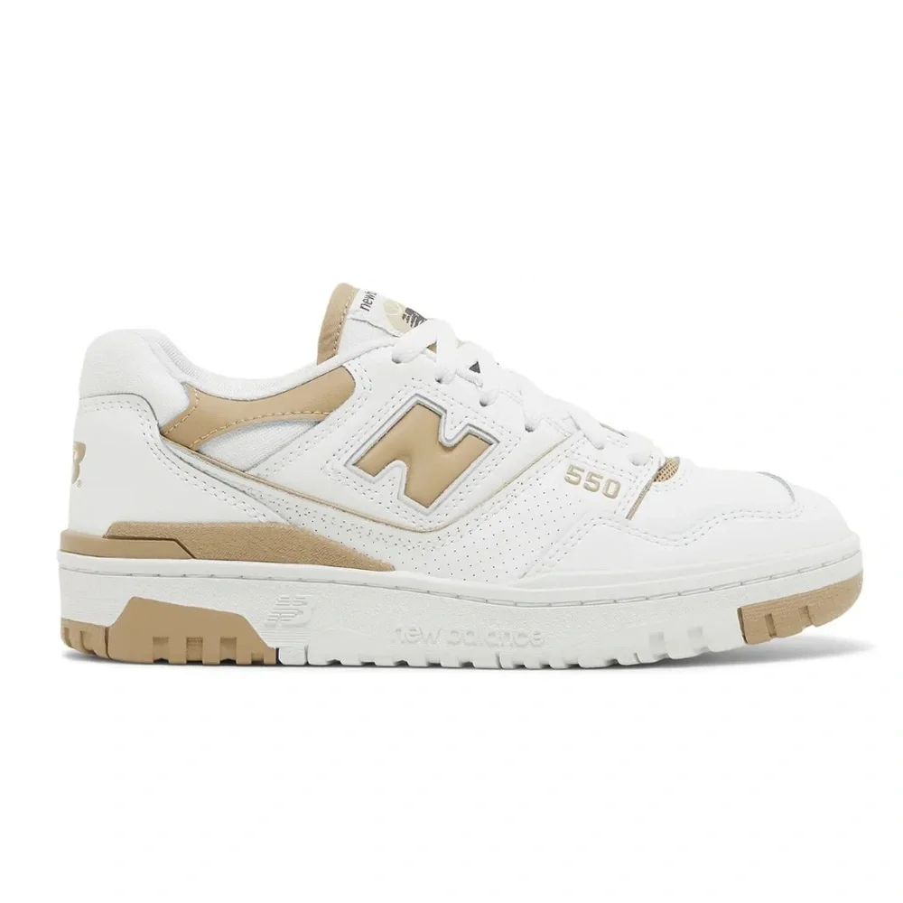 New Balance 550, W8.5, White / Incense | LIKE NEW - Picture 2 of 7